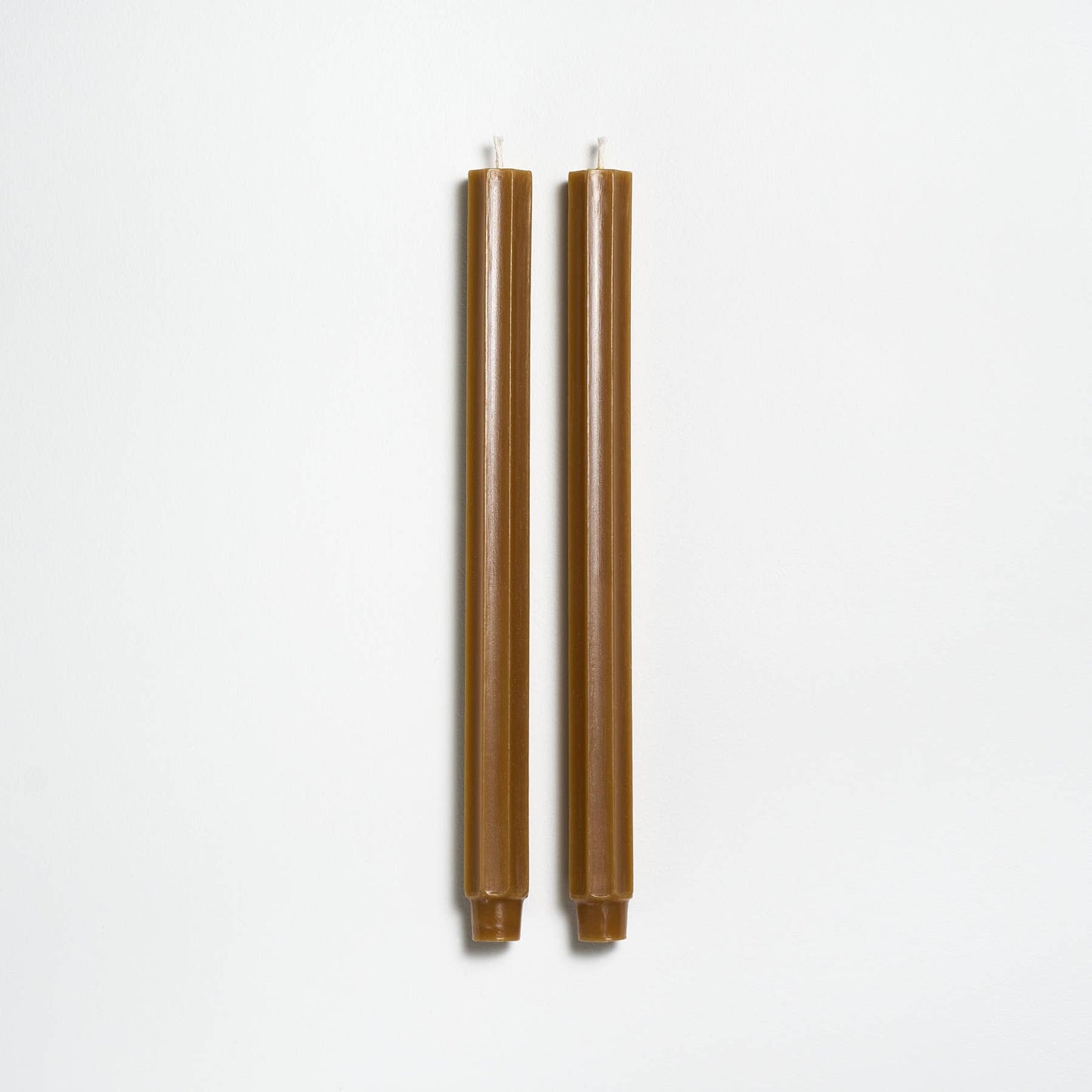 12" Fluted Church Tapers: Antique