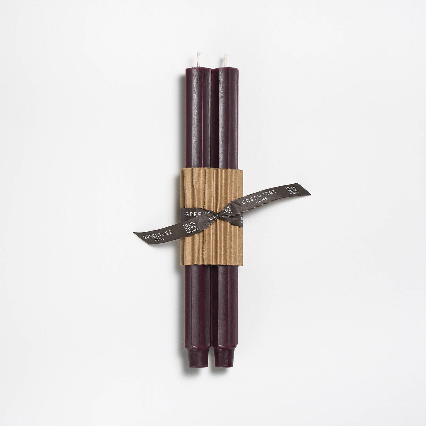 12" Fluted Church Tapers: Black