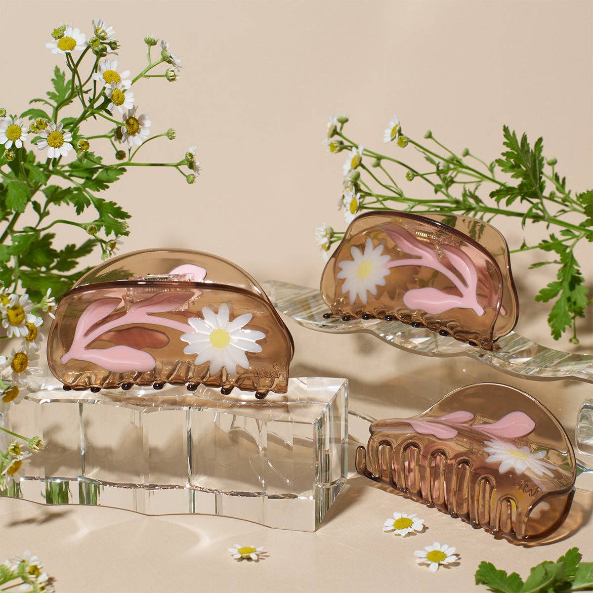 Marguerite Daisy Flower Vintage Style Women's Hair Claw