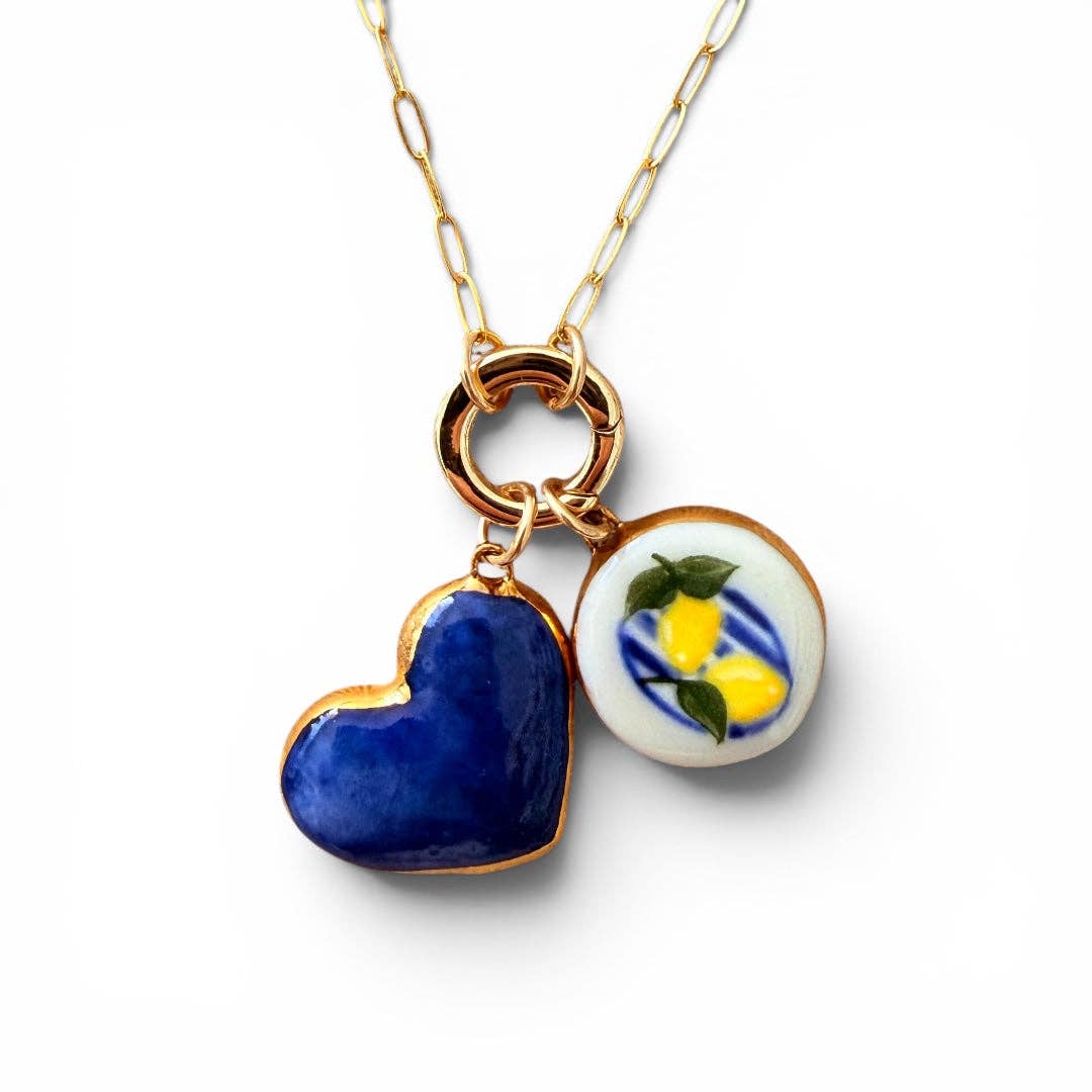 Lemon Charm: Gold Luster / Large Circle
