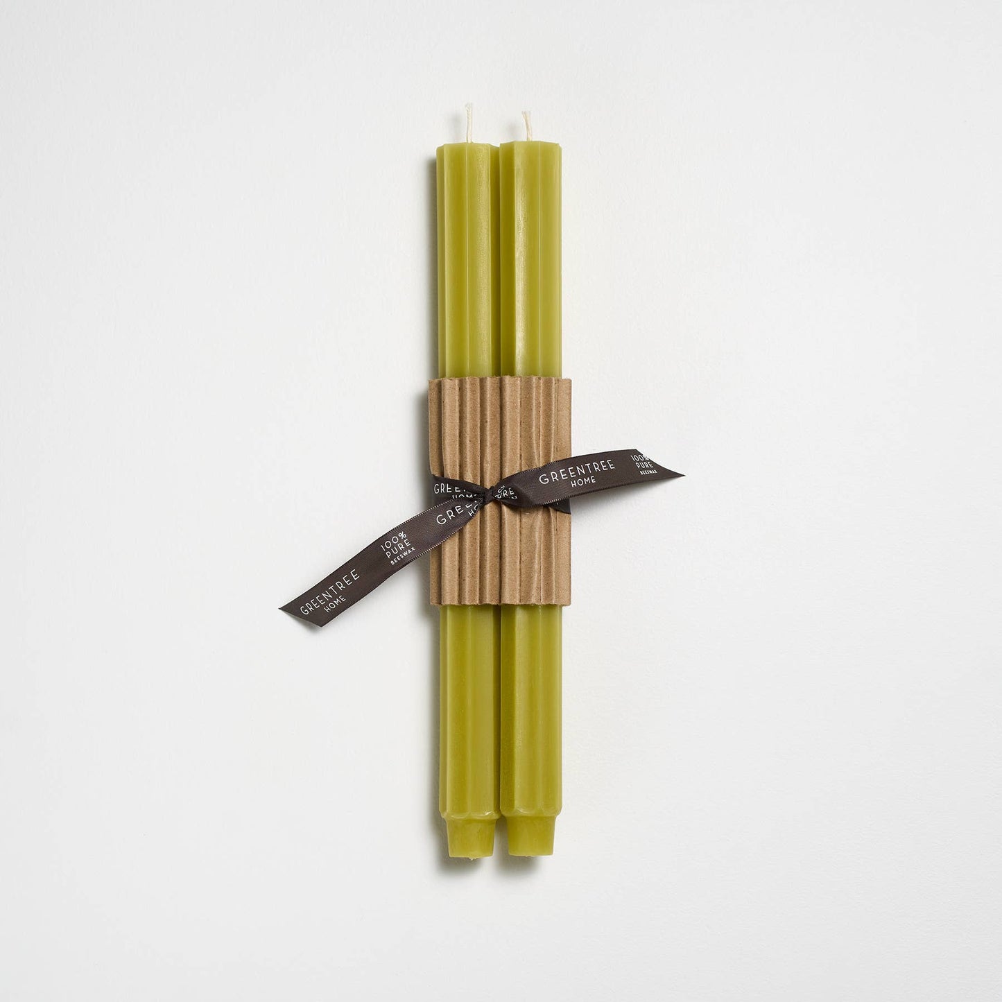 12" Fluted Church Tapers: Antique