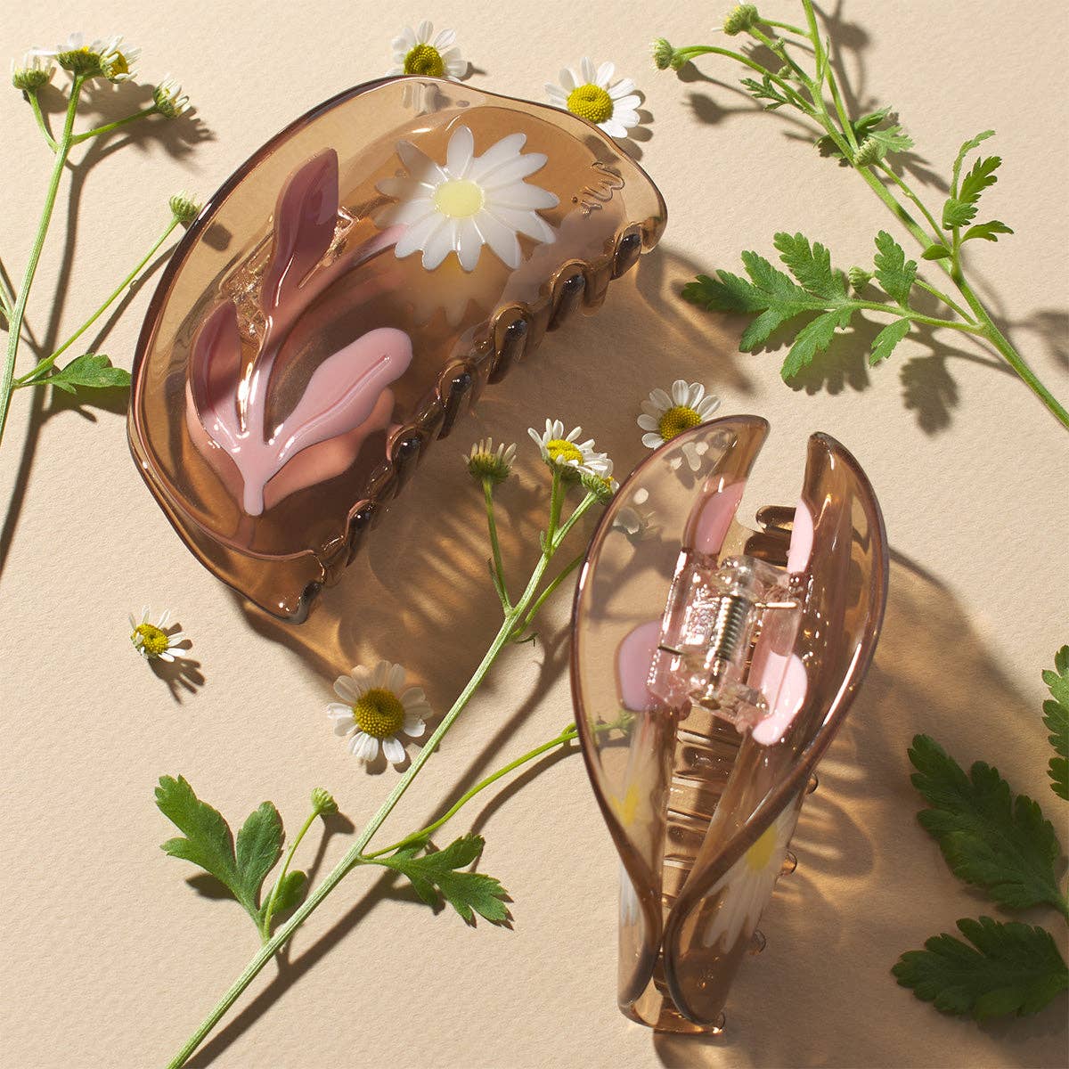 Marguerite Daisy Flower Vintage Style Women's Hair Claw