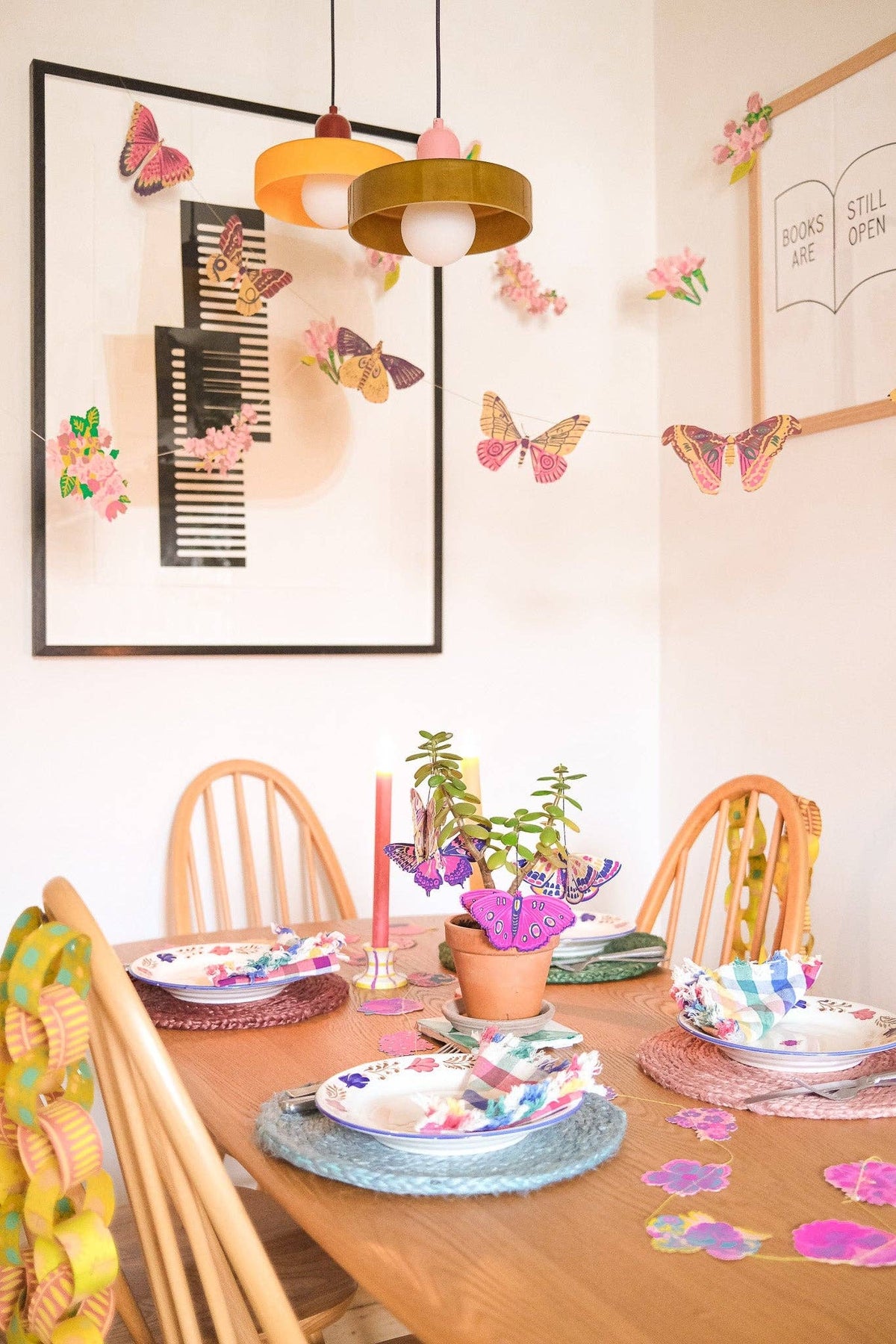 BUTTERFLIES PAPER ORNAMENTS