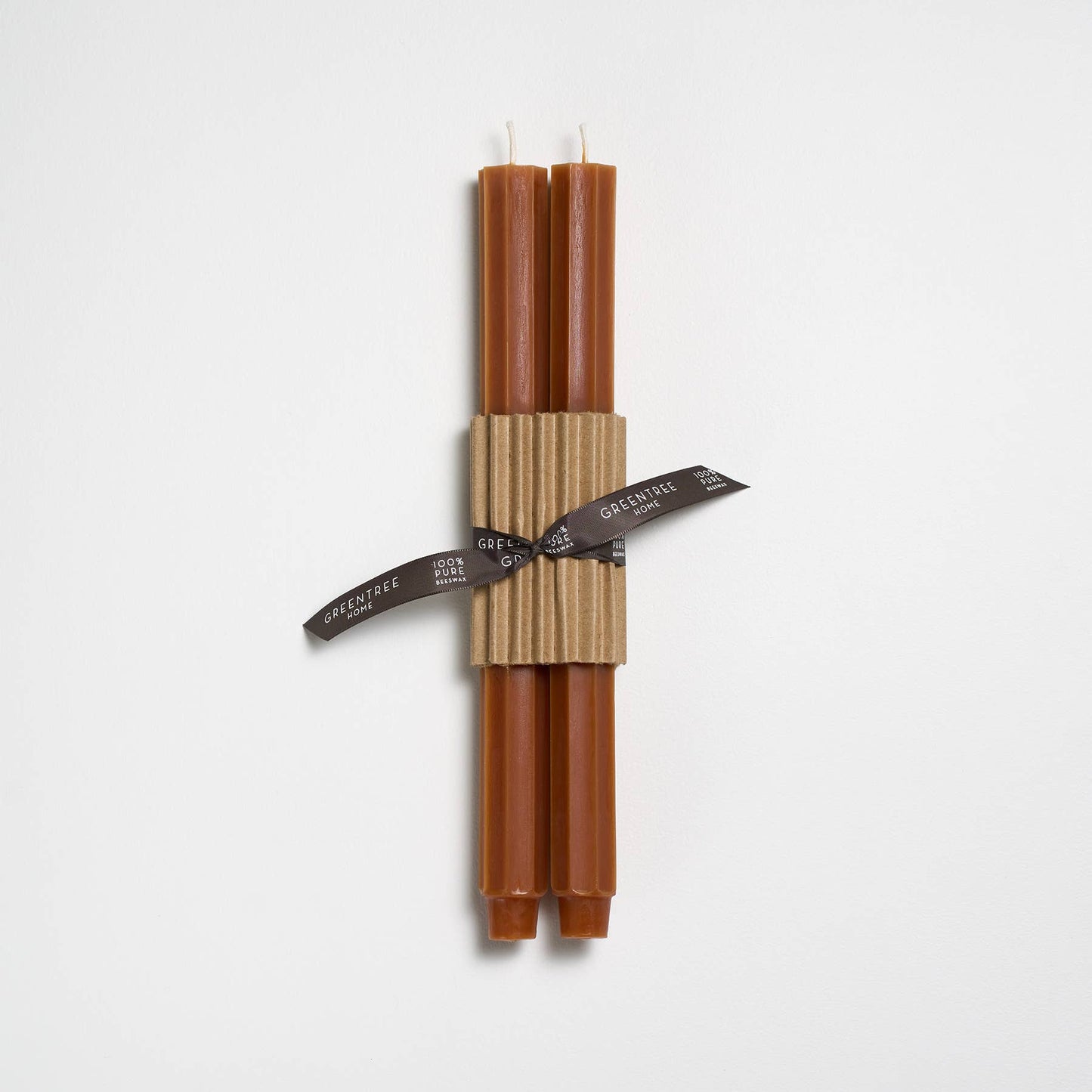 12" Fluted Church Tapers: Bittersweet