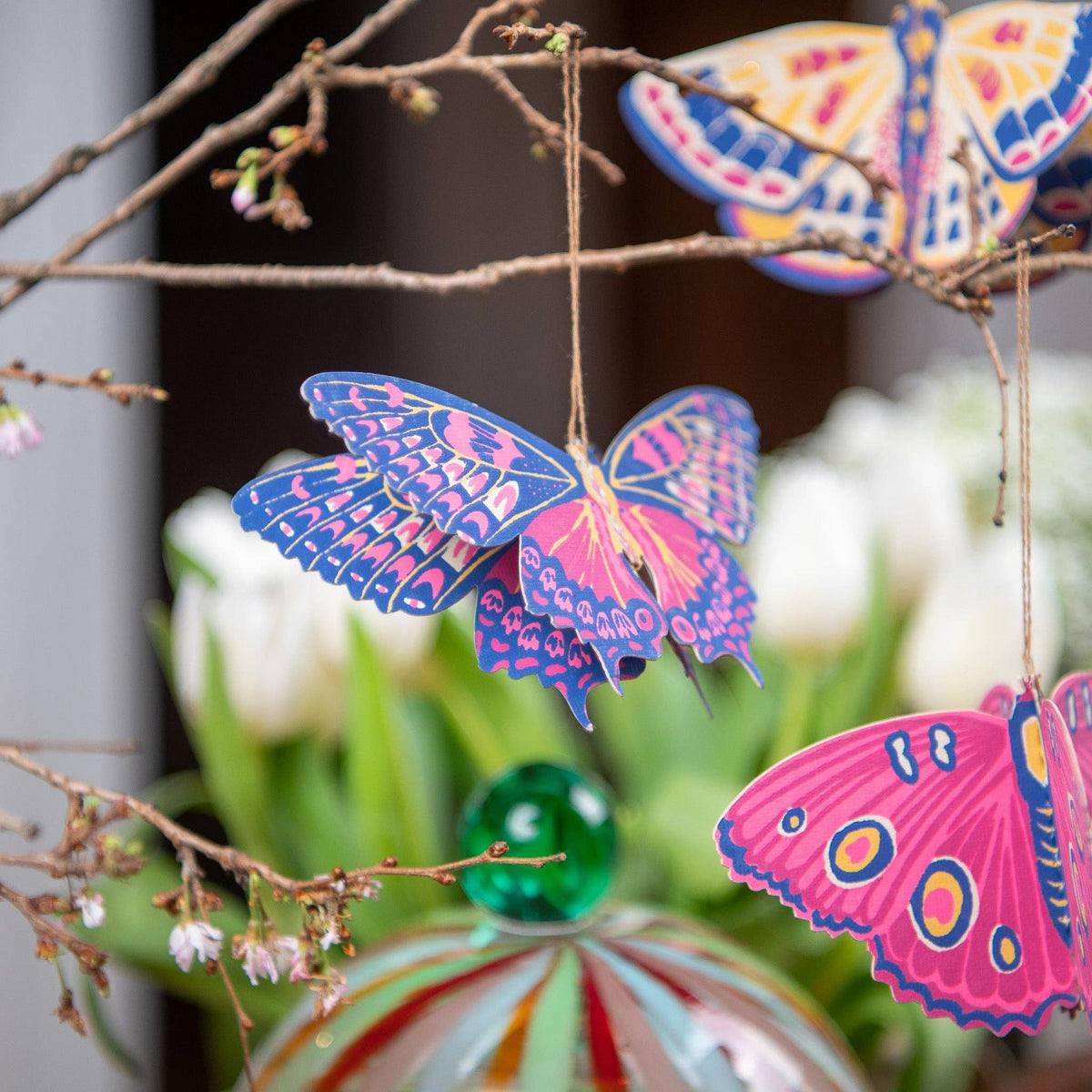 BUTTERFLIES PAPER ORNAMENTS