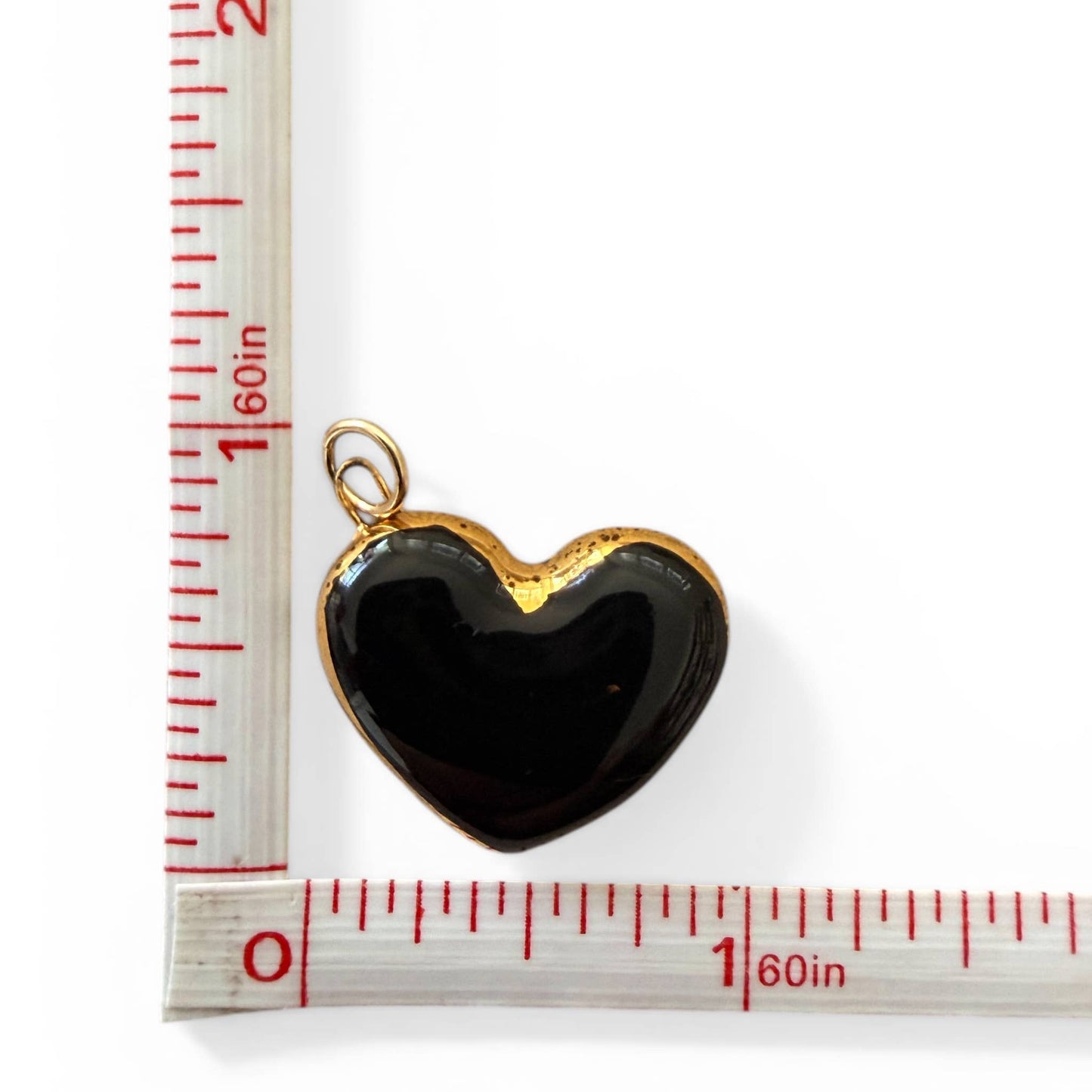Heart charm: Large White