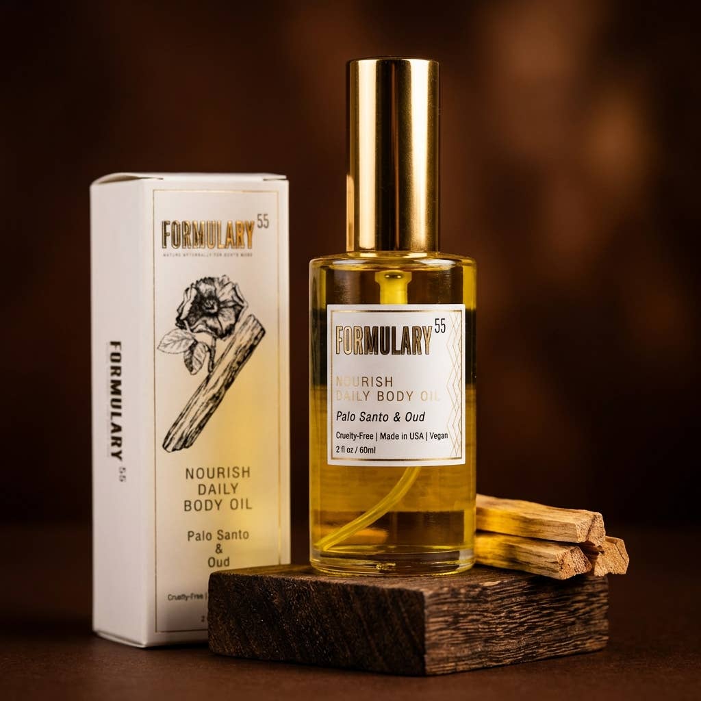 Palo Santo & Oud - Nourish Daily Body Oil (2oz)