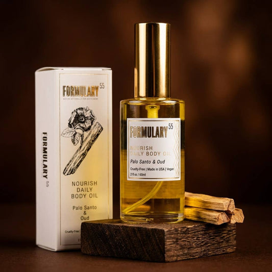 Formulary 55 Palo Santo & Oud - Nourish Daily Body Oil 2 oz