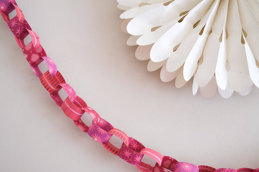 Paper Chain Kit Pink & Red