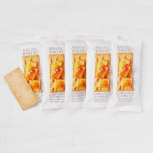 Rustic Bakery Single Serve Flatbreads - Olive Oil & Sea Salt