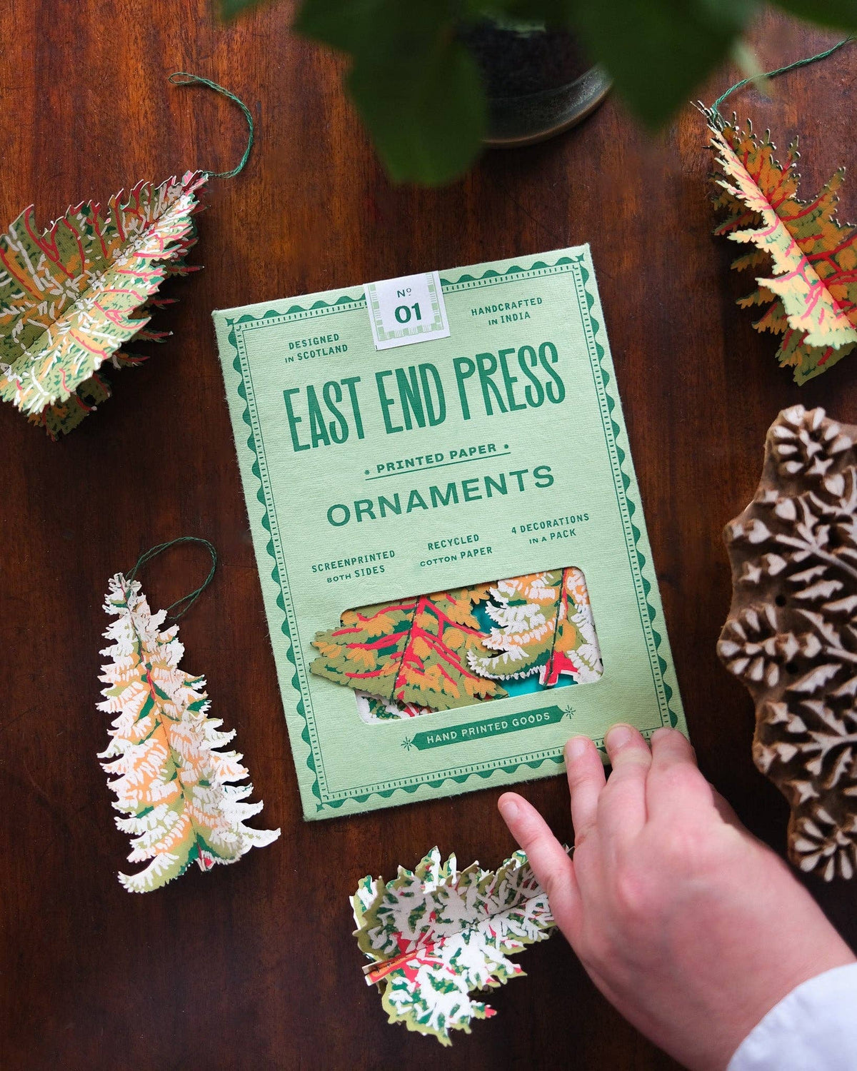 FOREST PAPER ORNAMENTS