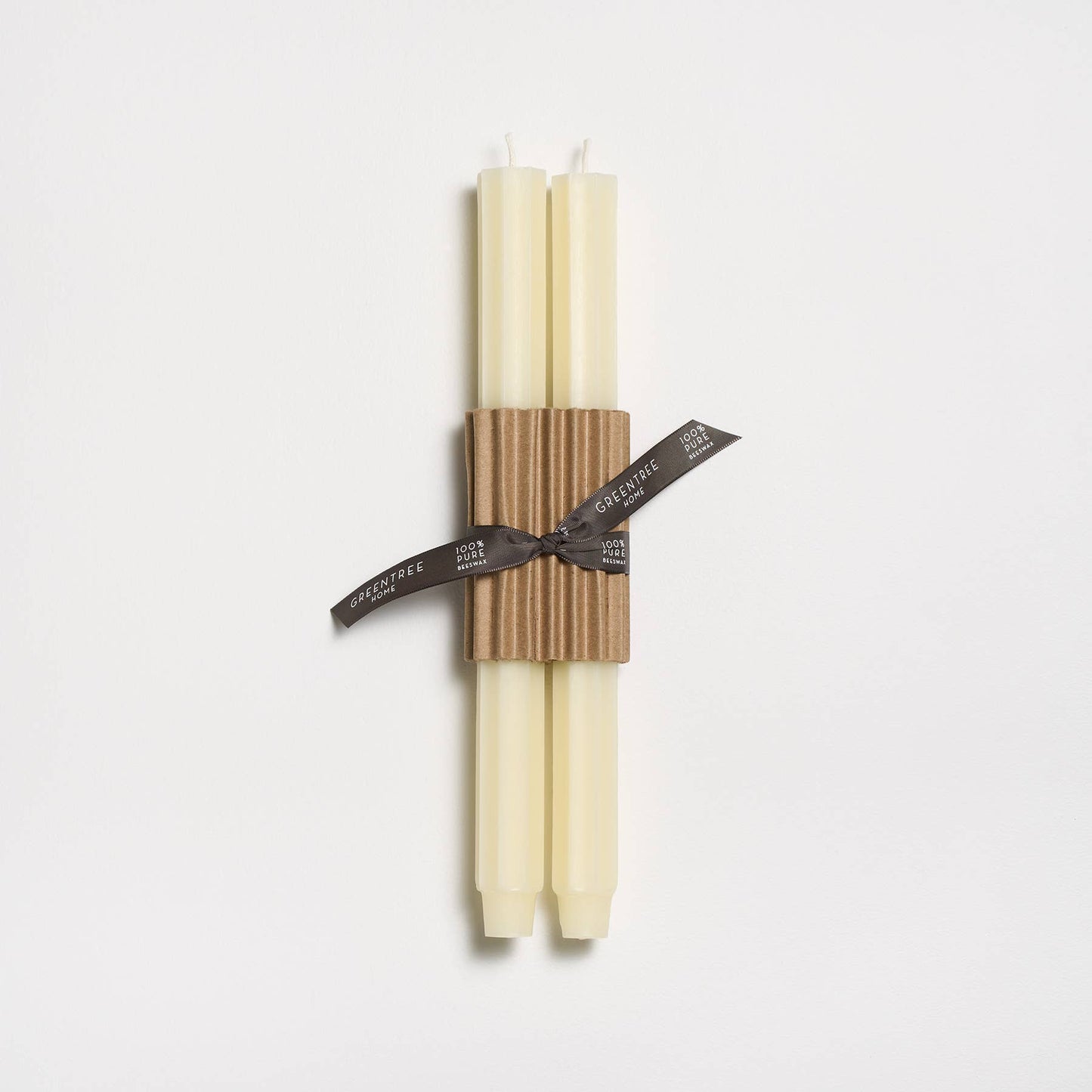 12" Fluted Church Tapers: Bittersweet