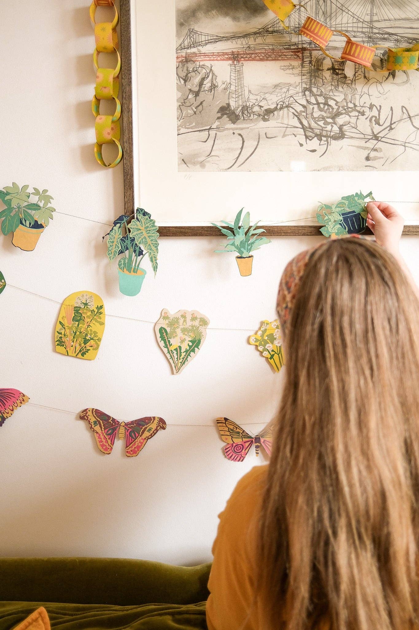 YELLOW & GREEN PAPER CHAIN KIT