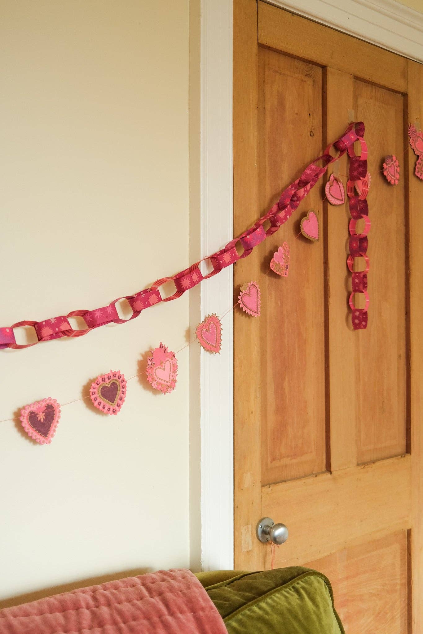 SWEET HEARTS SEWN GARLAND