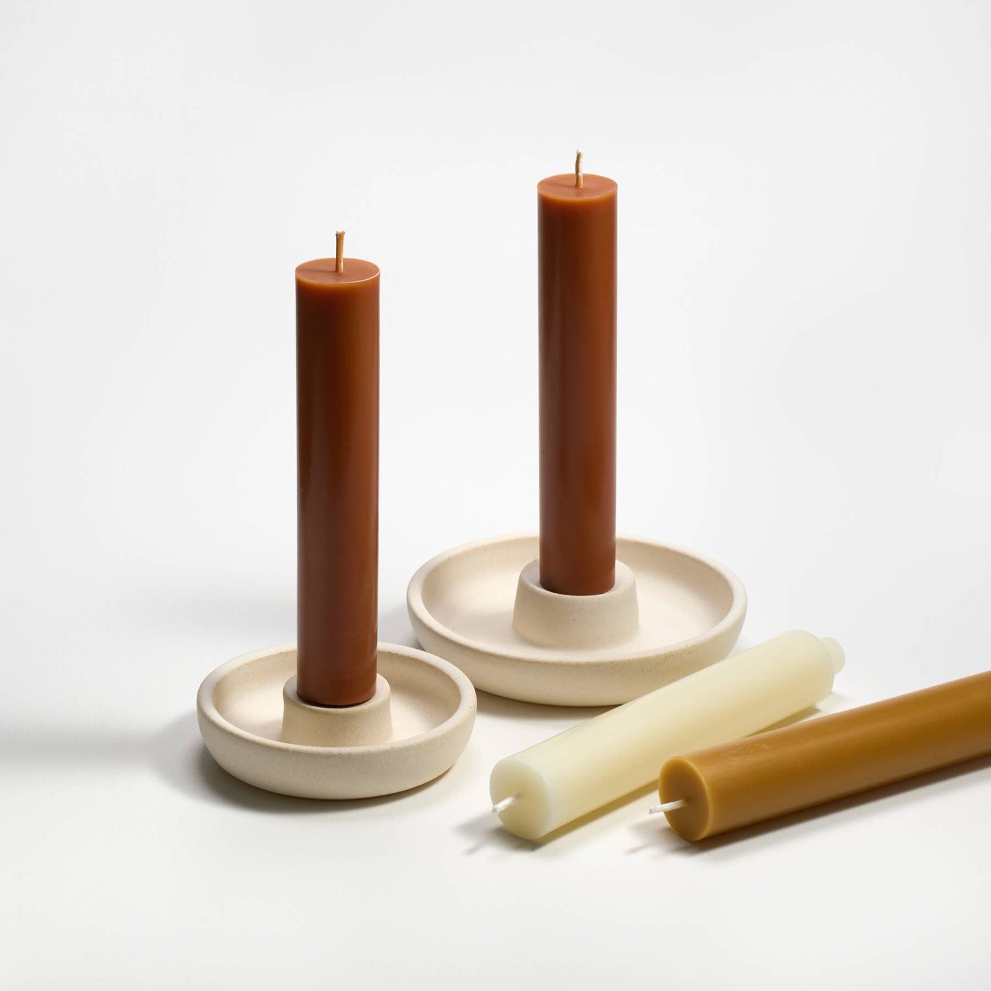 9" Column Taper Candles: Bittersweet