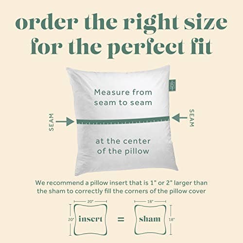 ComfyDown Decorative Throw Pillow Insert, Down - Square: 24X24