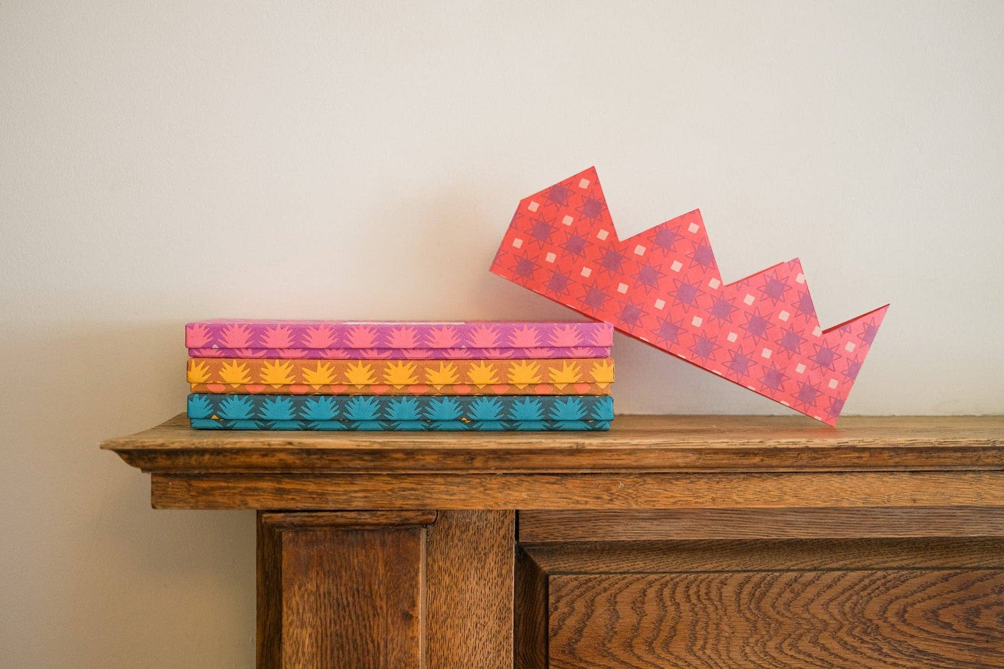 PINK & RED PAPER CROWNS