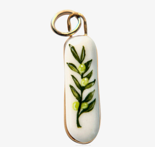 Shá Parlé Olive Branch Charm