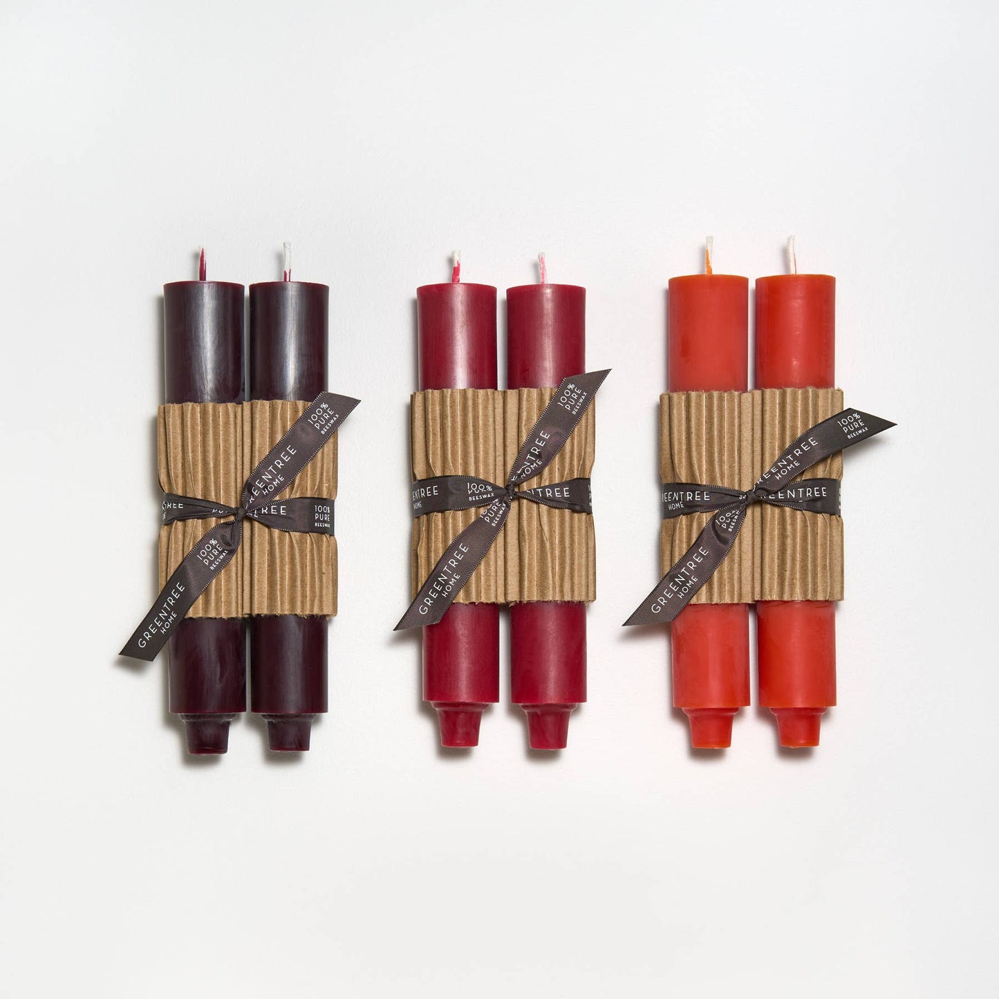 9" Column Taper Candles: Bittersweet