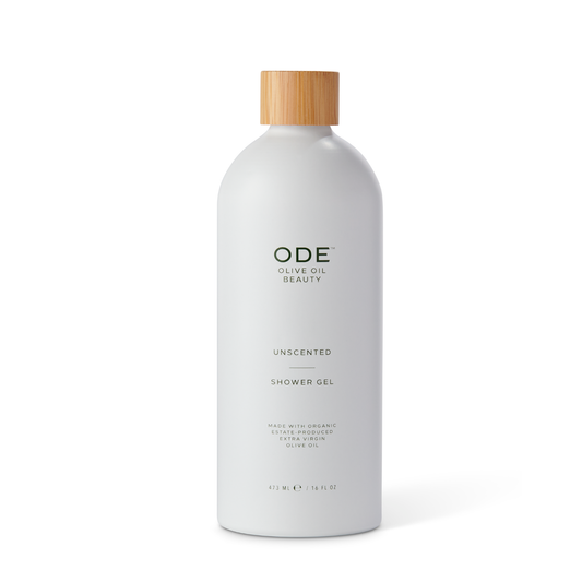 ODE Olive Oil Beauty Shower Gel  - UNSCENTED 16 FL OZ pump included