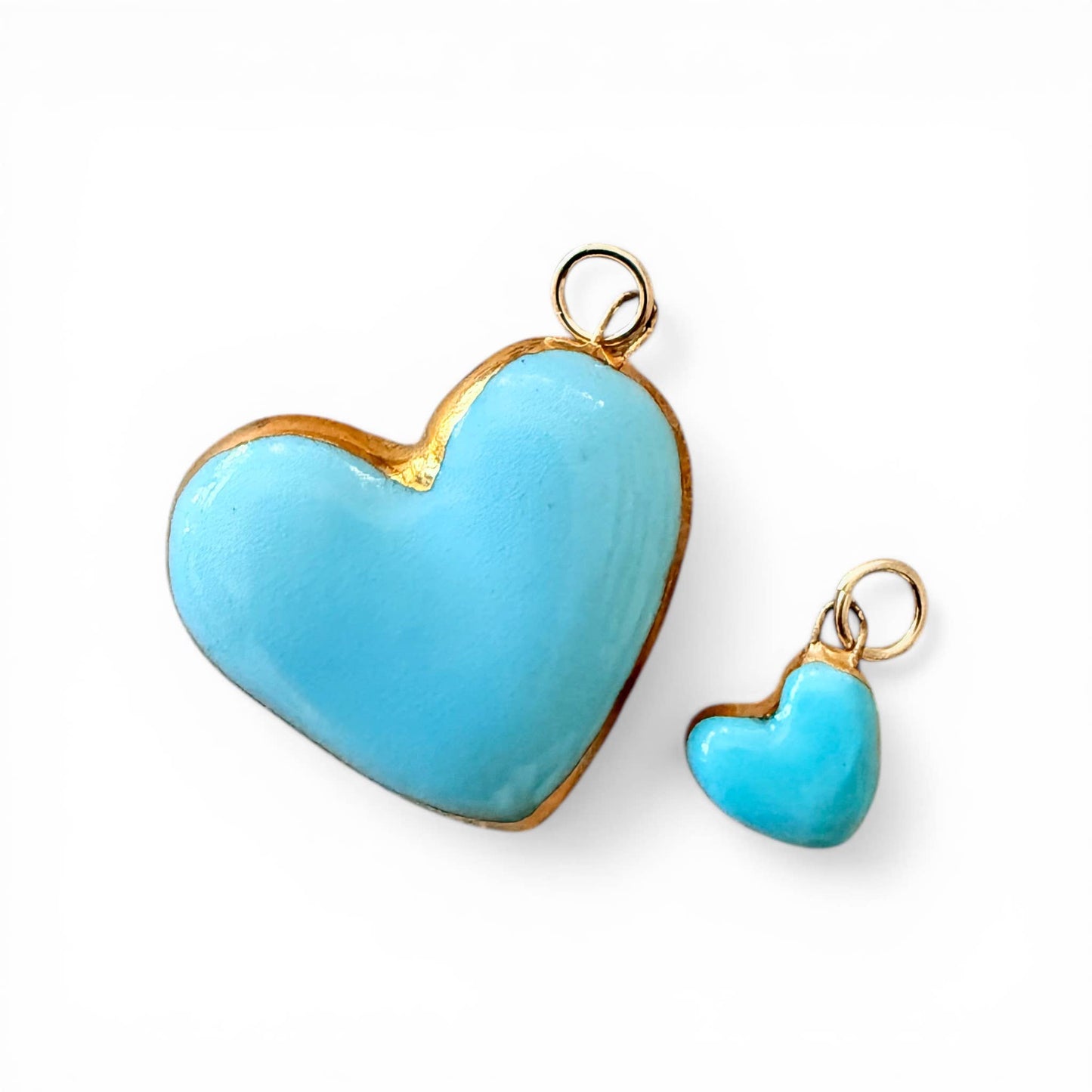 Heart charm: Small Pink