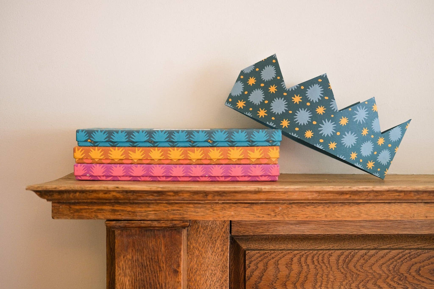 BLUE & YELLOW PAPER CROWNS