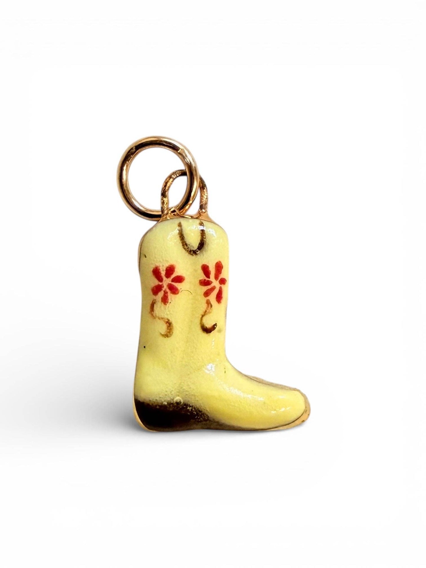 Cowboy Boot Charm: Aqua/Turquoise