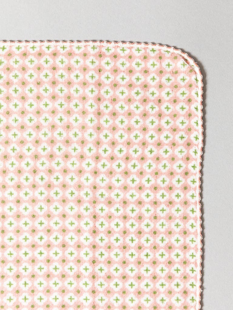 Haikara Little Handkerchief - Cross, Pink