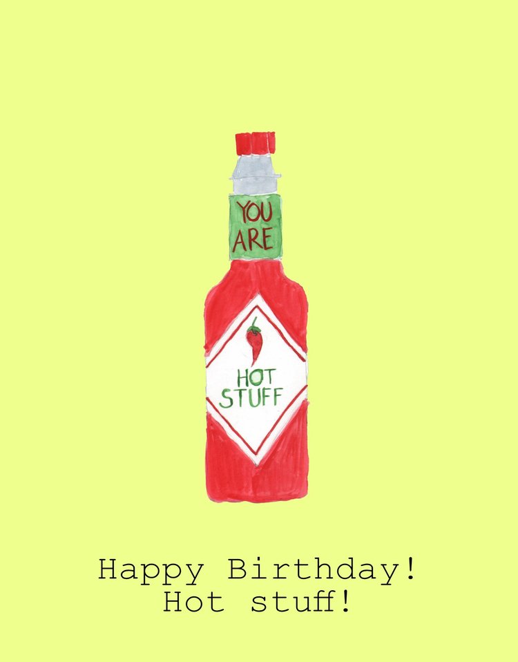 Hot Stuff Birthday Card