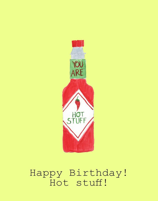 Hot Stuff Birthday Card