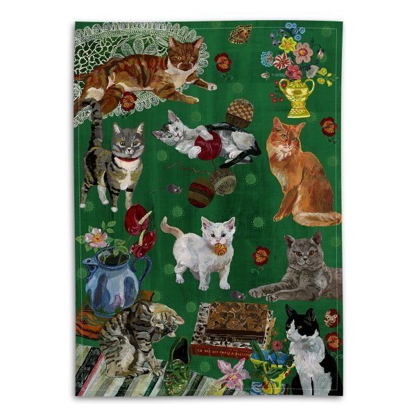 Tea Towel Les Chat