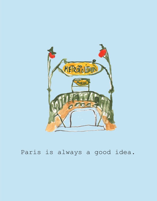 Paris is always a good idea card