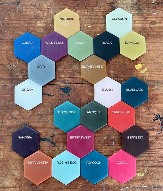 Beeswax Church Taper Candle 12" Black