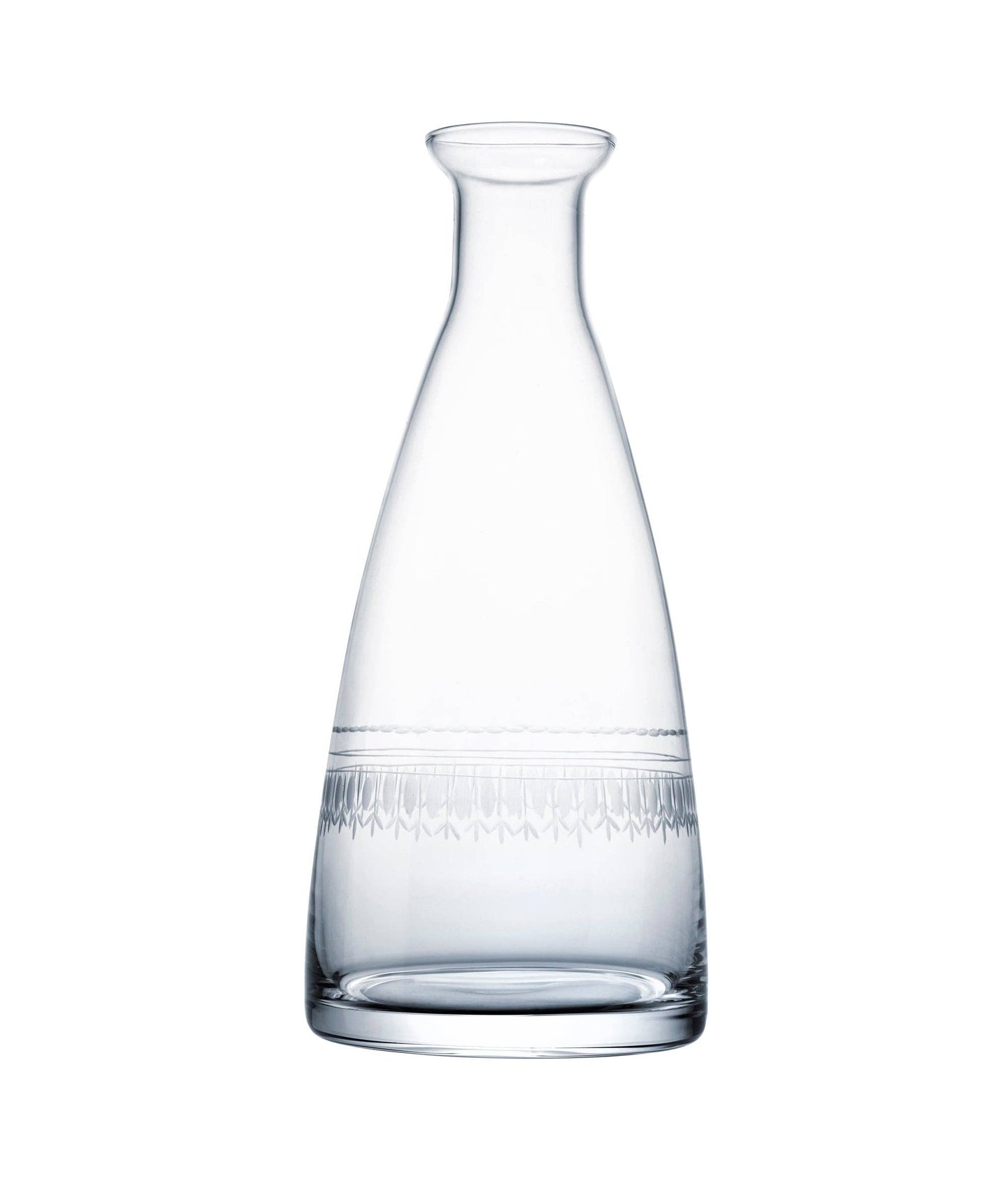 The Vintage List - A Crystal Table Carafe with Ovals Design